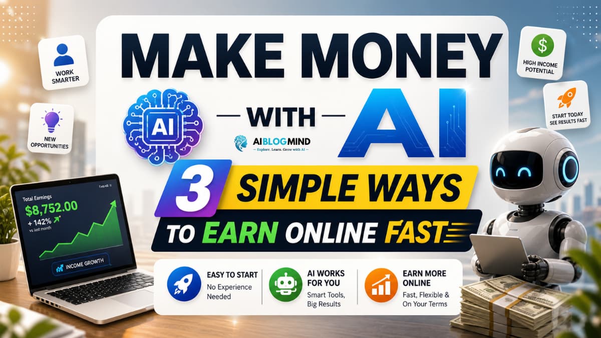 Make Money with AI: 3 Simple Ways to Earn Online Fast