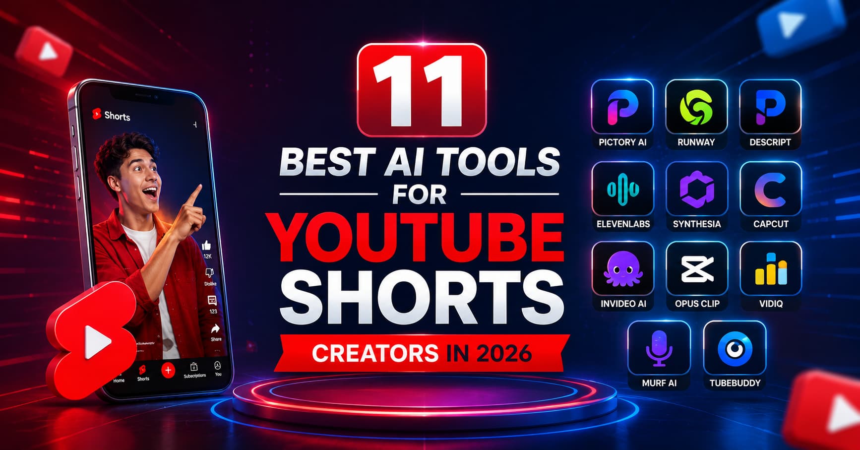 11 Best AI Tools for YouTube Shorts Creators in 2026