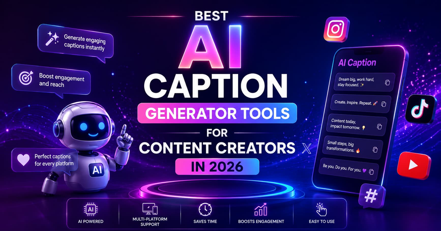 Best AI Caption Generator Tools for Content Creators in 2026