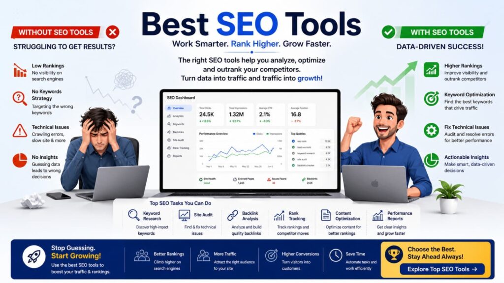 10 Best SEO Tools to Boost Rankings and Traffic Fast