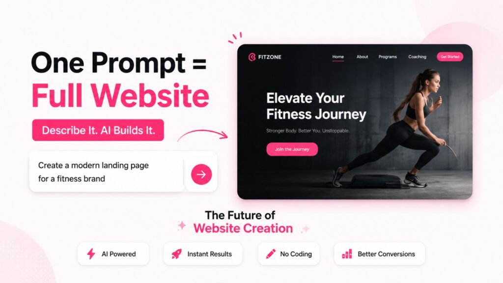 Build AI Websites in one prompt 