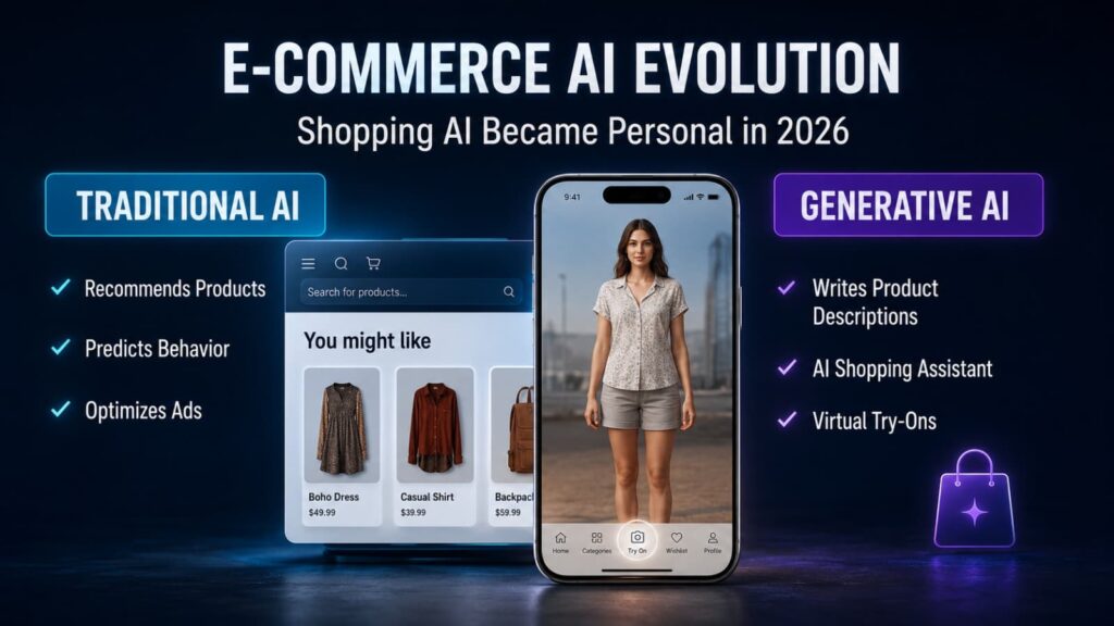 Generative AI vs Traditional AI in E Commers 