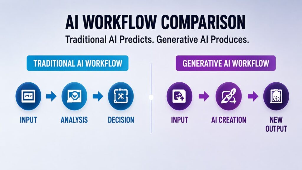 Generative AI vs Traditional AI Comparison