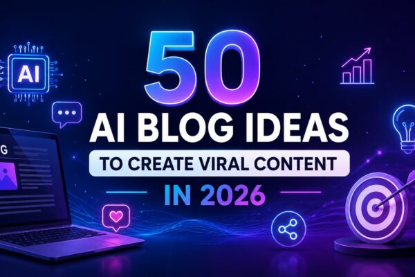 50 AI Blog Ideas to Create Viral Content in 2026