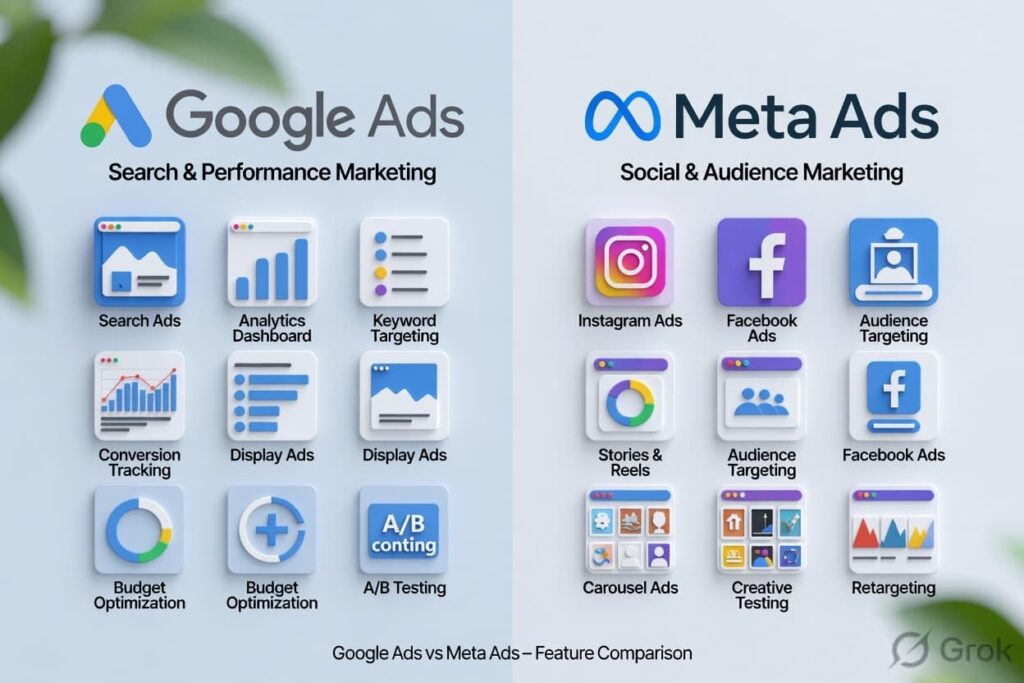 google ads & meta ads