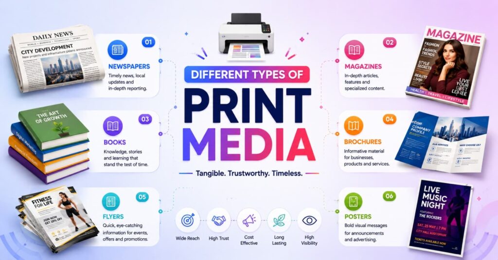types of print media