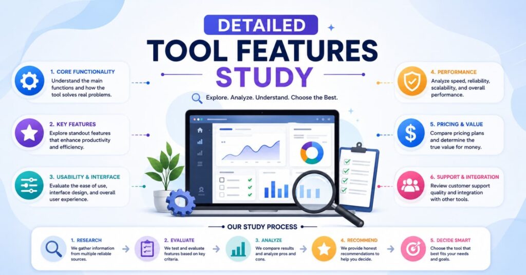 tool feature study for networking