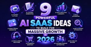 9 Powerful AI SaaS Ideas to Build for Massive Growth in 2026