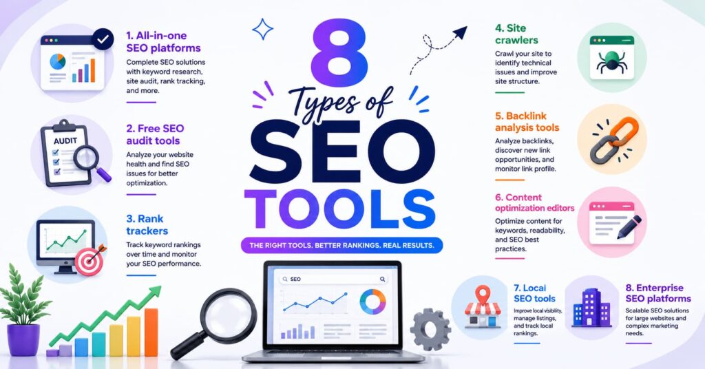 8 Types of SEO Tools