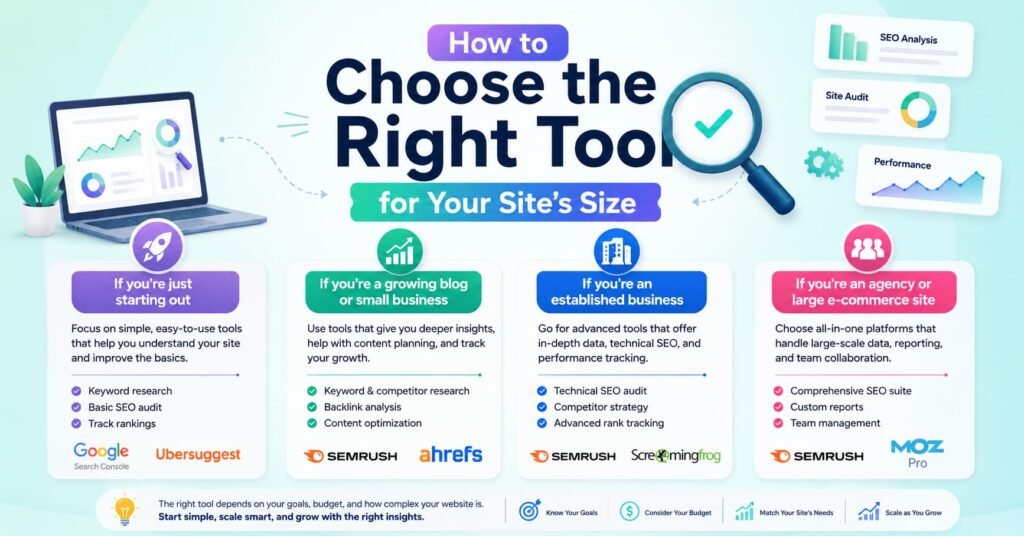 How to Choose the Right Tool for Your Site's Size