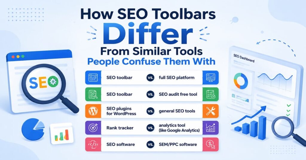 How SEO Toolbars Differ From Similar Tools People Confuse Them With