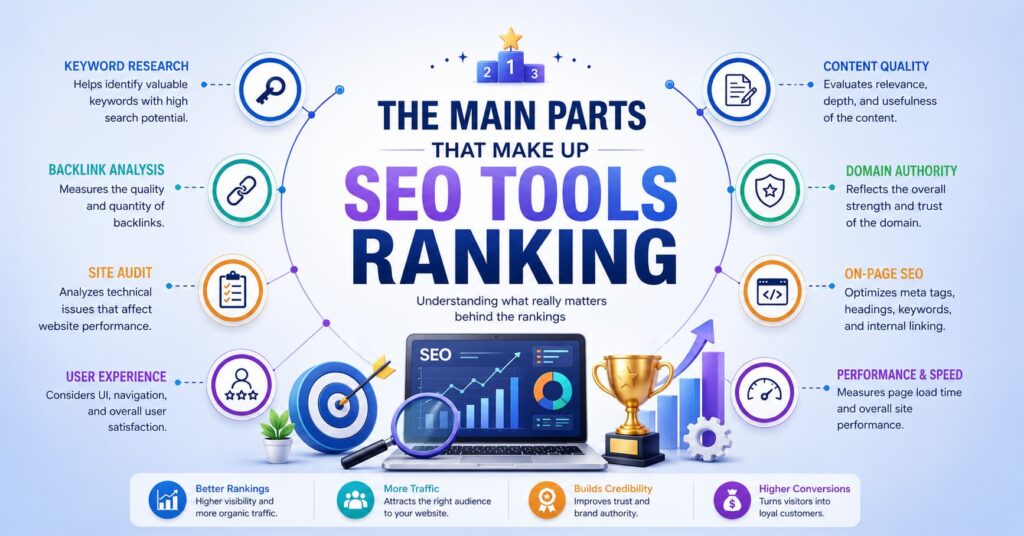 The Main Parts That Make Up SEO Tools Ranking