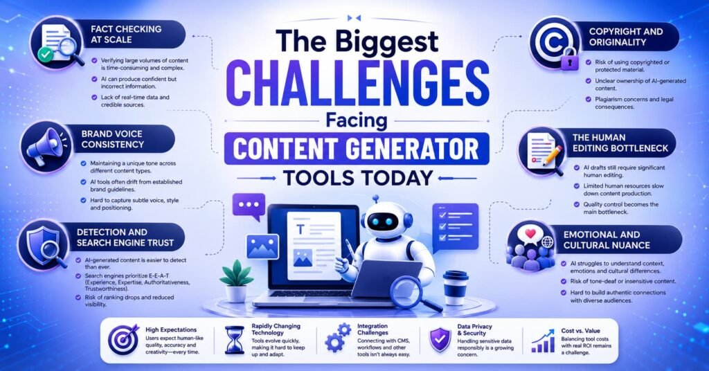 The Biggest Challenges Facing Content Generator Tools Today