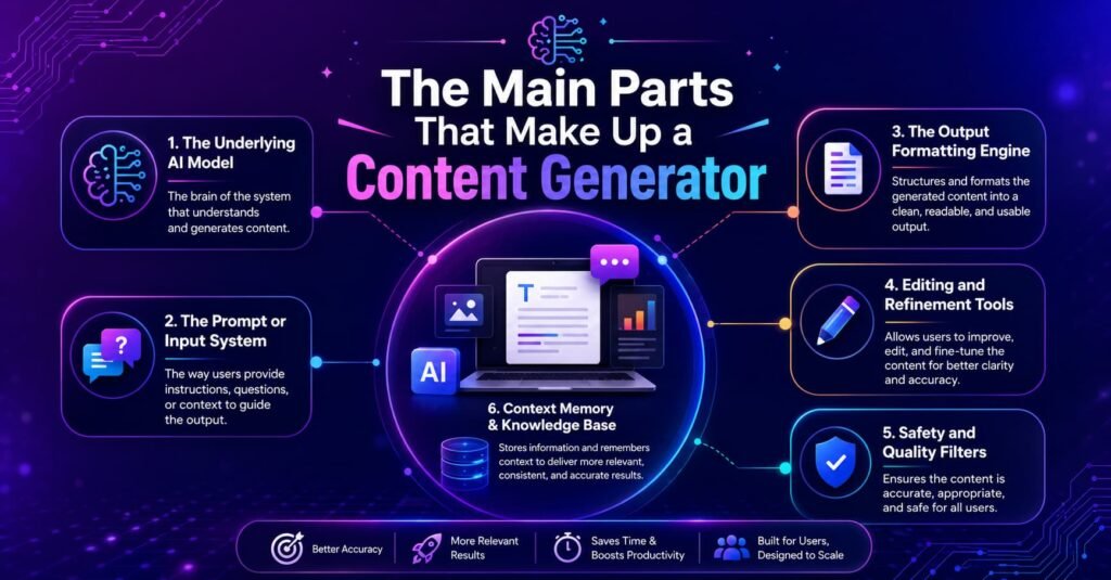 The Main Parts That Make Up a Content Generator
