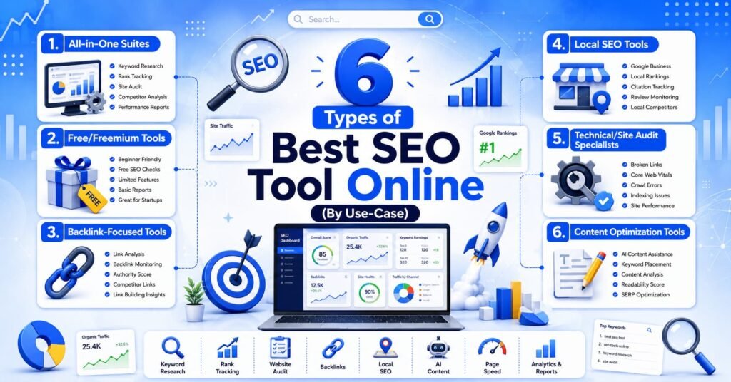 6 Types of Best SEO Tool Online (By Use-Case)