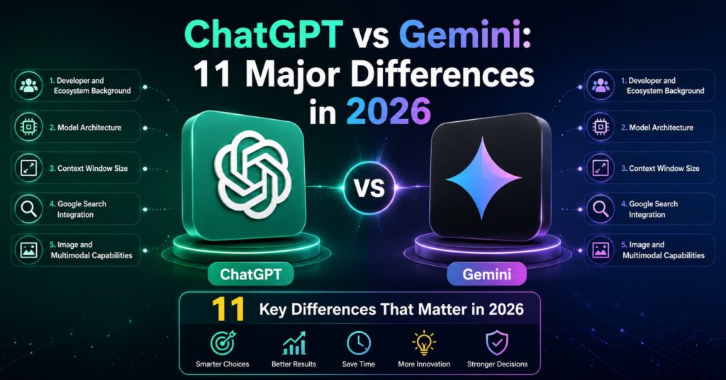 ChatGPT vs Gemini: 11 Major Differences in 2026