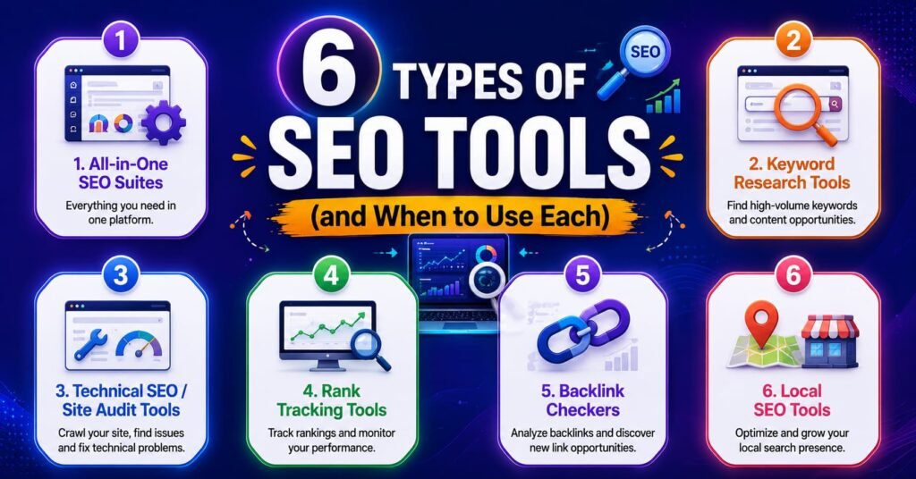 6 Types of SEO Tools (and When to Use Each)