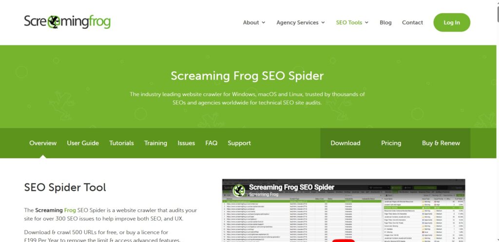 Screaming Frog SEO Spider