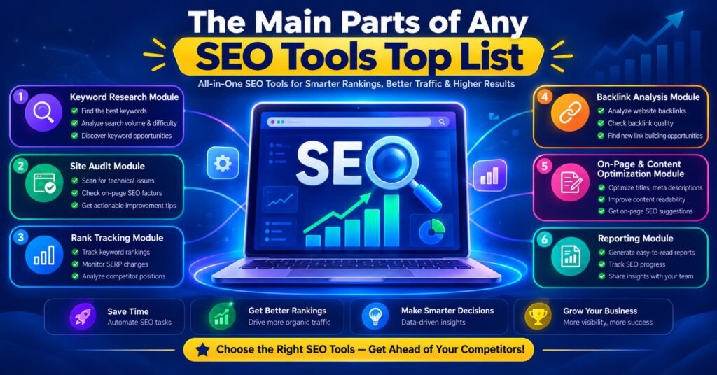 The Main Parts of Any SEO Tools Top List