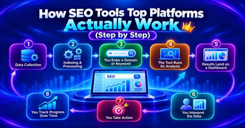 How SEO Tools Top Platforms Actually Work (Step by Step)